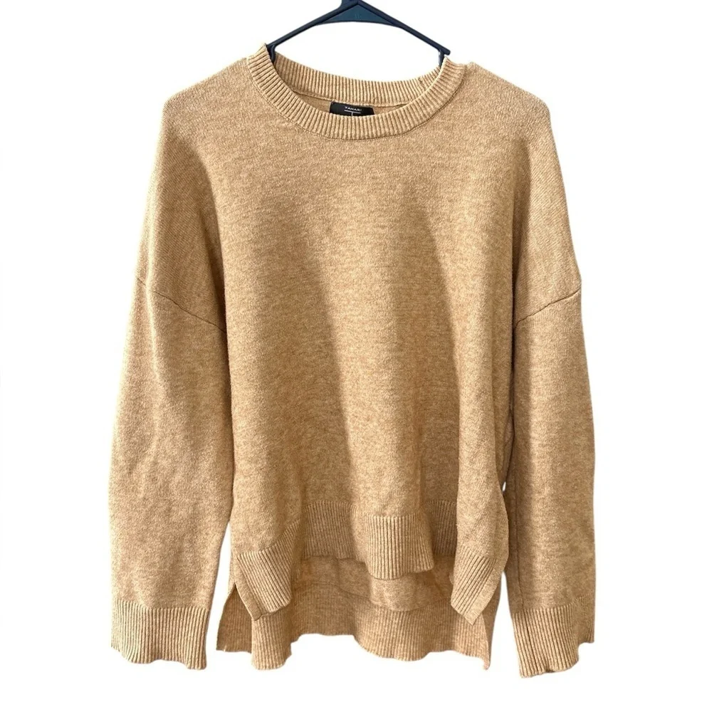 Tahari CLOSET CLEANOUT high-low knit sweater-beige- size XL